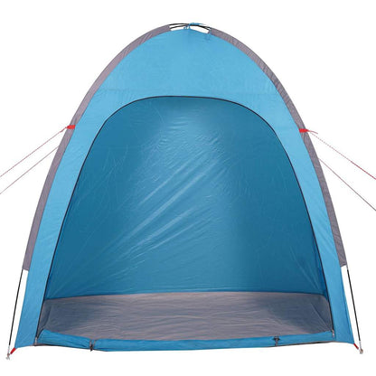 Detail van de binnenkant van de vidaXL waterdichte opbergtent in blauw.