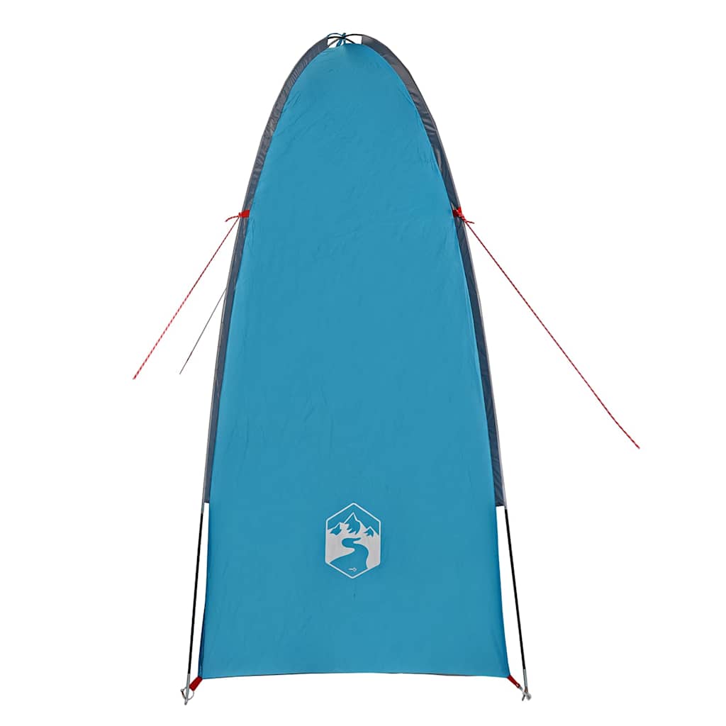 Detail van de vidaXL waterdichte opbergtent in blauw, zijaanzicht met strakke vorm.