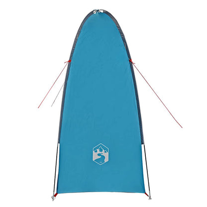 Detail van de vidaXL waterdichte opbergtent in blauw, zijaanzicht met strakke vorm.