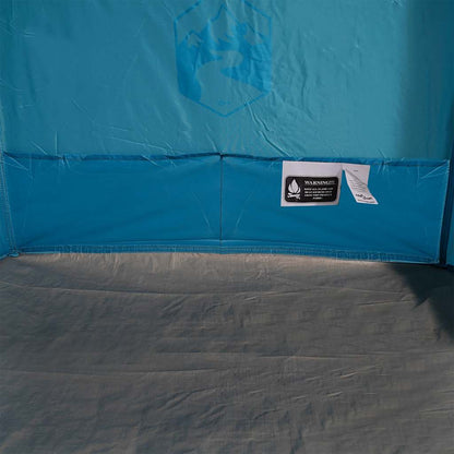 Detail van de waterdichte binnenzijde van de vidaXL opbergtent in blauw.