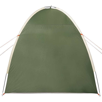 Detail van de groene vidaXL opbergtent met waterdicht ontwerp, zijaanzicht.