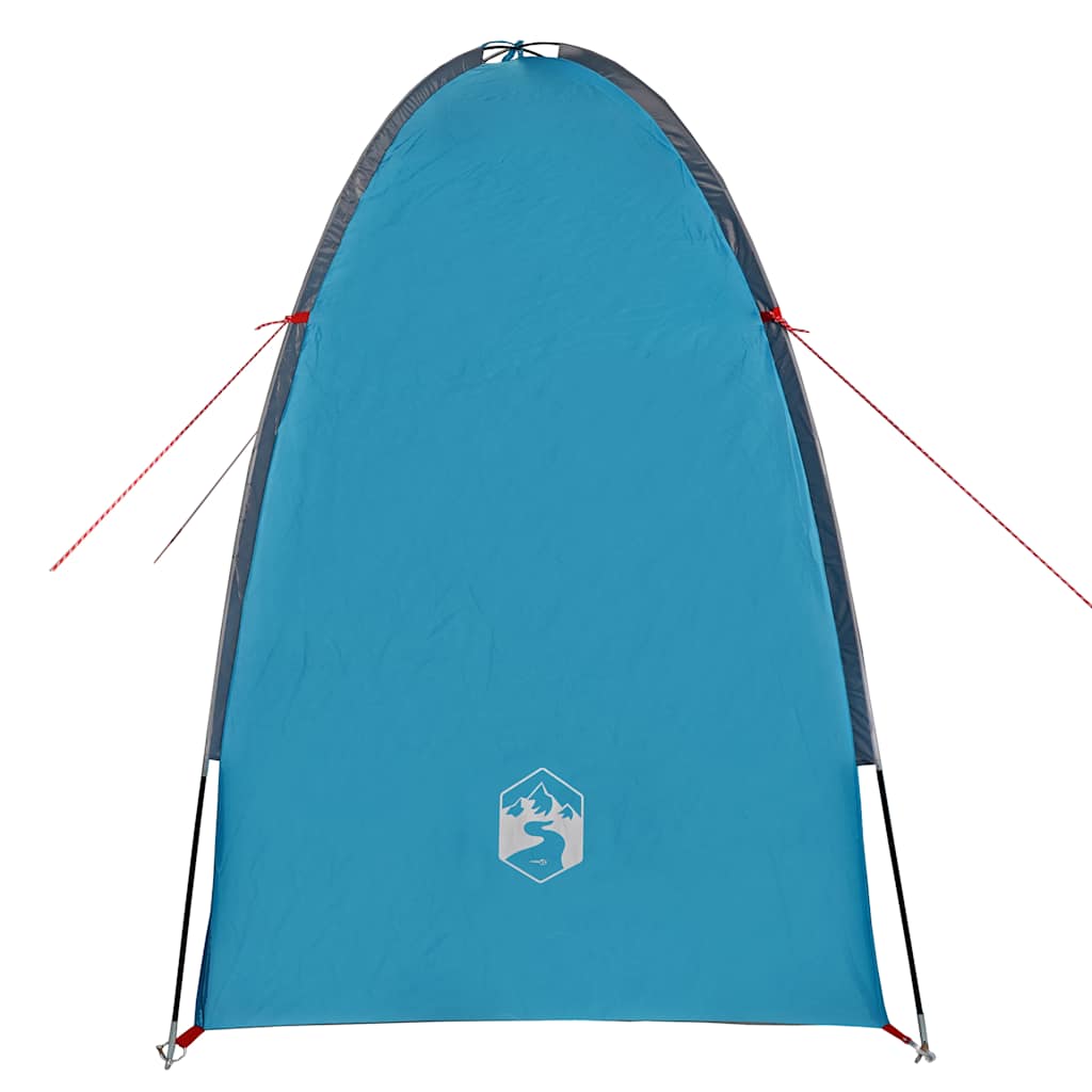 Detail van de vidaXL opbergtent in blauw, met een gladde, waterdichte bovenkant.