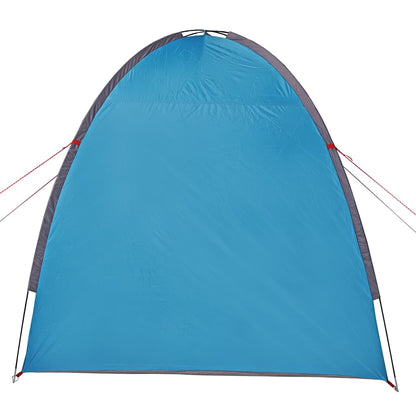 Detail van de blauwe vidaXL opbergtent met een gladde, waterdichte buitenkant.