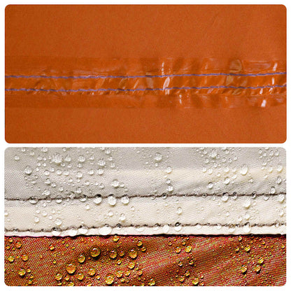Detail van de getapete naden van de vidaXL tipitent, waterdicht en duurzaam.