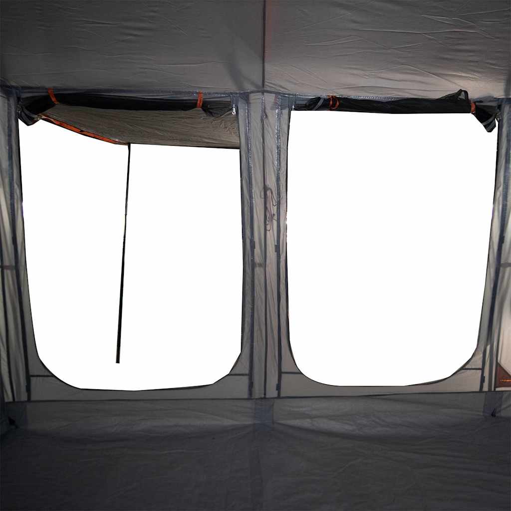Detail van de gaaswanden van de vidaXL tunneltent voor verhoogde ventilatie en insectenbescherming.