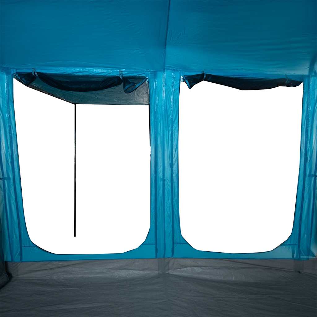 Detail van de binnenkant van de vidaXL Tunneltent met twee grote ramen.