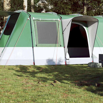 VidaXL tunneltent voor 4 personen in groen, met ingang en ventilatieraam.