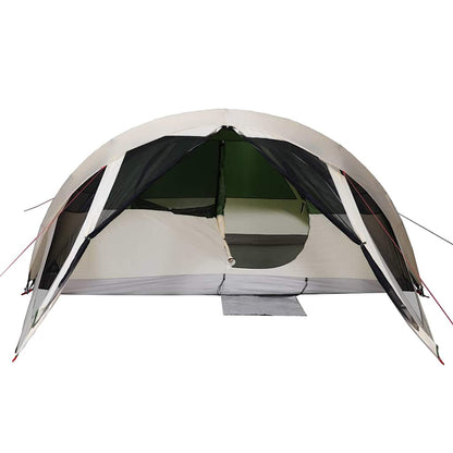 Detail van de vidaXL 6-persoons tent, met open ingang en ventilatienet.