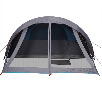 Zijaanzicht van de vidaXL 6-persoons tent met grote ventilatieroosters en waterdichte bekleding.