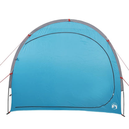 Detail van de waterdichte blauwe vidaXL opbergtent, zijaanzicht met stevige randen.