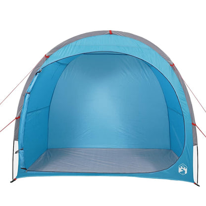 Detail van de binnenkant van de vidaXL waterdichte opbergtent in blauw.