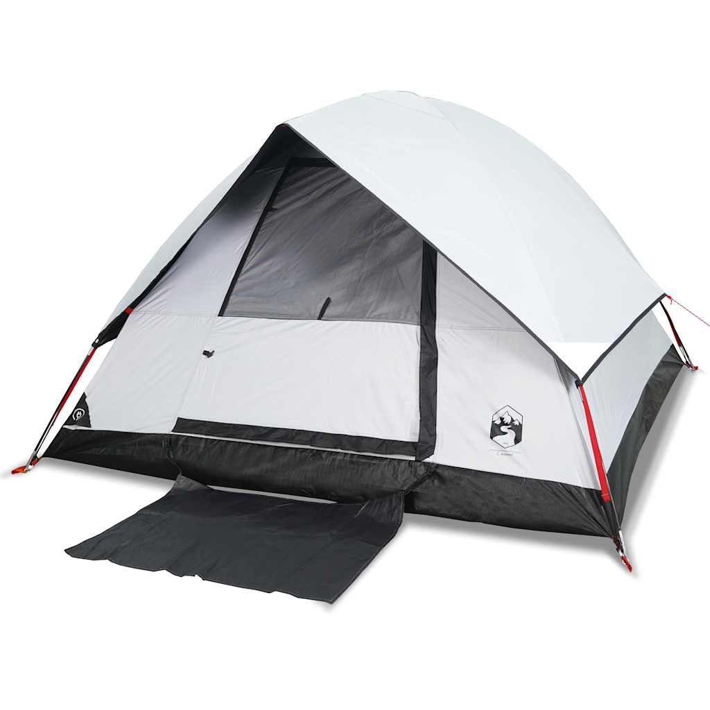Detail van de vidaXL 2-persoons koepeltent met waterdichte ingang en verduisterend doek.