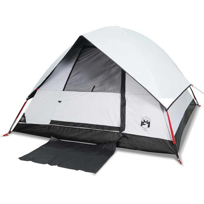 Detail van de vidaXL 2-persoons koepeltent met waterdichte ingang en verduisterend doek.