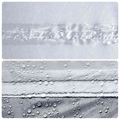 Detail van de waterdichte naden van de vidaXL koepeltent in wit.