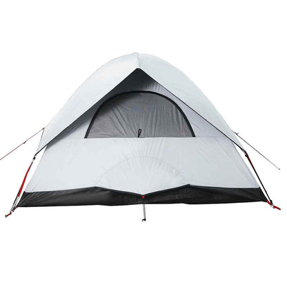 Detail van de vidaXL koepeltent met verduisteringsdoek en ventilatierooster aan de voorkant.