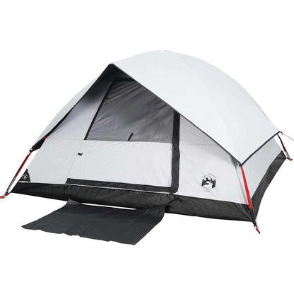 Detail van de vidaXL koepeltent met waterdicht en verduisterend doek, zijaanzicht.