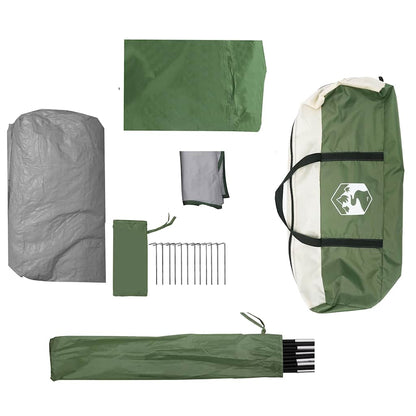 Detail van de accessoires van de vidaXL koepeltent, inclusief stokken en haringen.