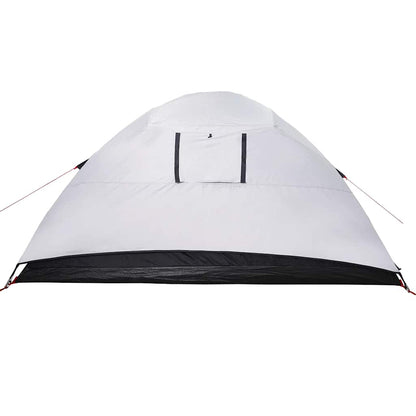 Zijaanzicht van de vidaXL koepeltent met waterdichte stof en ventilatierooster.