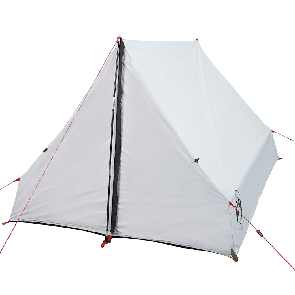 Detail van de vidaXL A-frame tent in wit, met waterdichte en verduisterende stof.