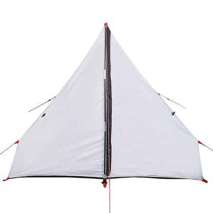 Detail van de tent vidaXL A-frame 2-persoons, zijaanzicht met waterdichte stof en rits.