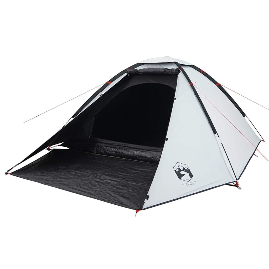 Detail van de vidaXL koepeltent met open ingang en verduisterend doek.