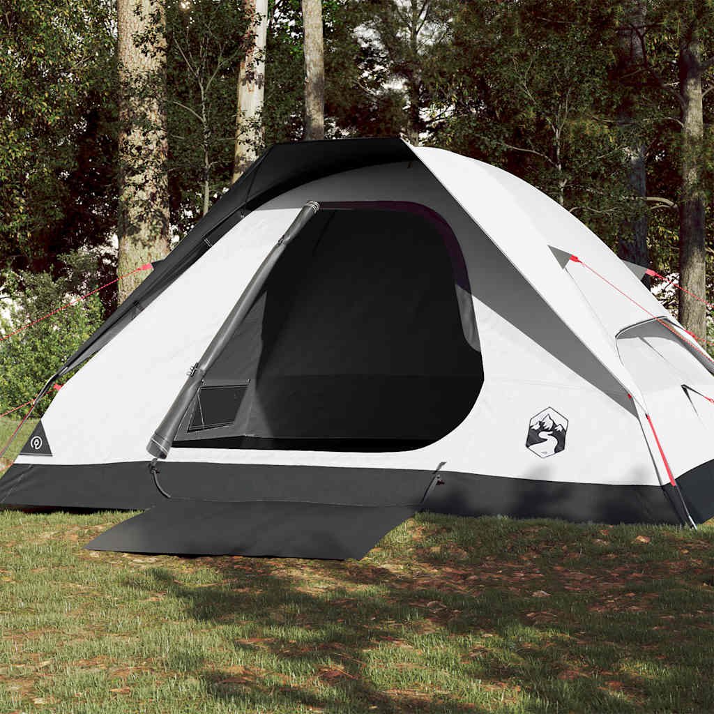 Koepeltent vidaXL voor 4 personen, waterdicht en verduisterend, zijaanzicht.