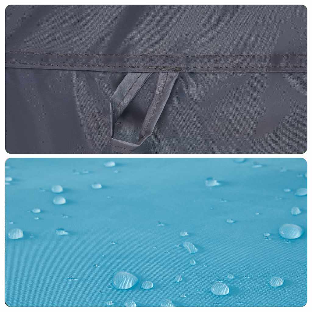Detail van de waterdichte tentstof van de vidaXL gezinstent in blauw.