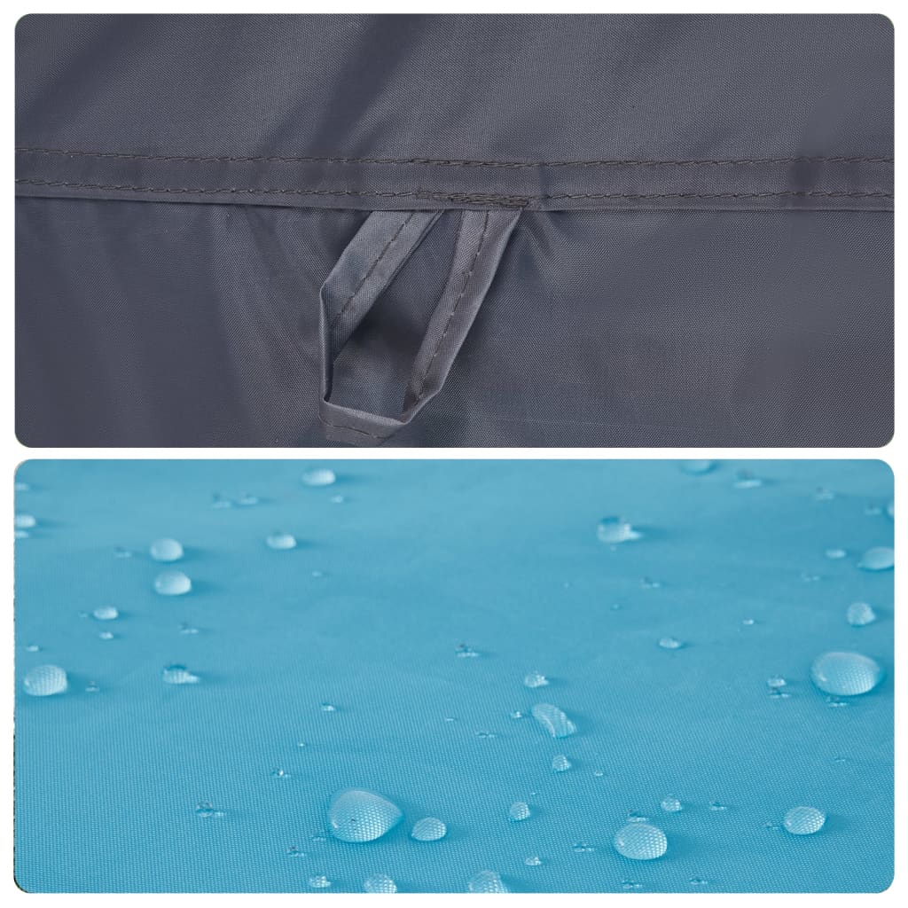 Detail van de waterdichte stof van de vidaXL 4-persoons kampeertent in blauw.