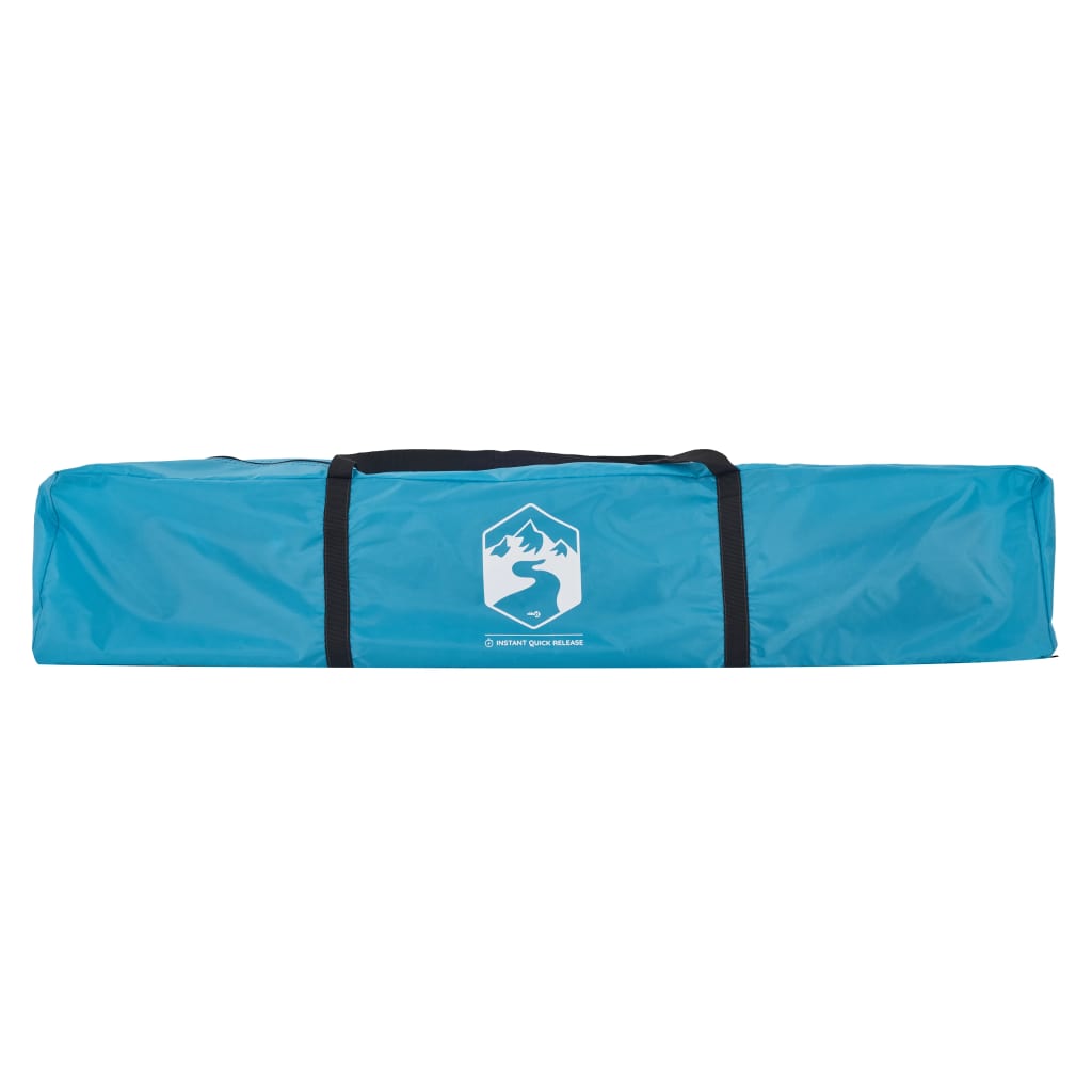 Blauwe opbergtas voor de vidaXL Koepeltent, met handvat voor eenvoudig transport.