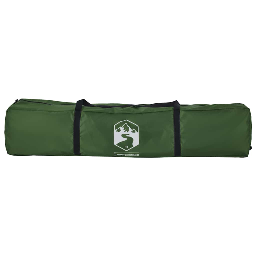Groene draagtas voor de vidaXL koepeltent, met merklogo en handvatten.