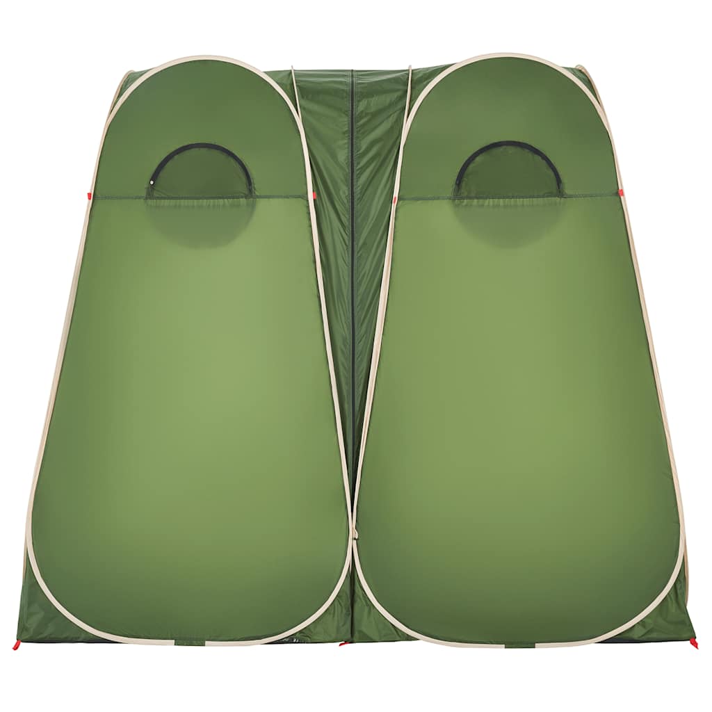 Detail van de vidaXL privacytent in groen, met twee ingangen en waterdicht ontwerp.