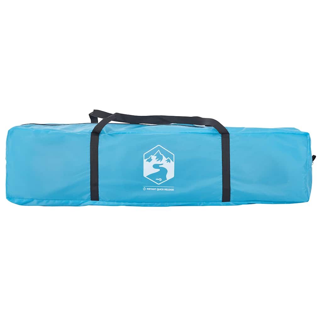 Blauwe opbergtas voor de vidaXL 4-persoons koepeltent met handvat.
