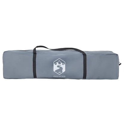 Grijze opbergtas voor de vidaXL koepeltent met zwarte handvatten.