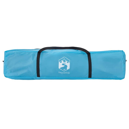 Blauwe opbergtas voor de vidaXL koepeltent met merklogo en handvat.