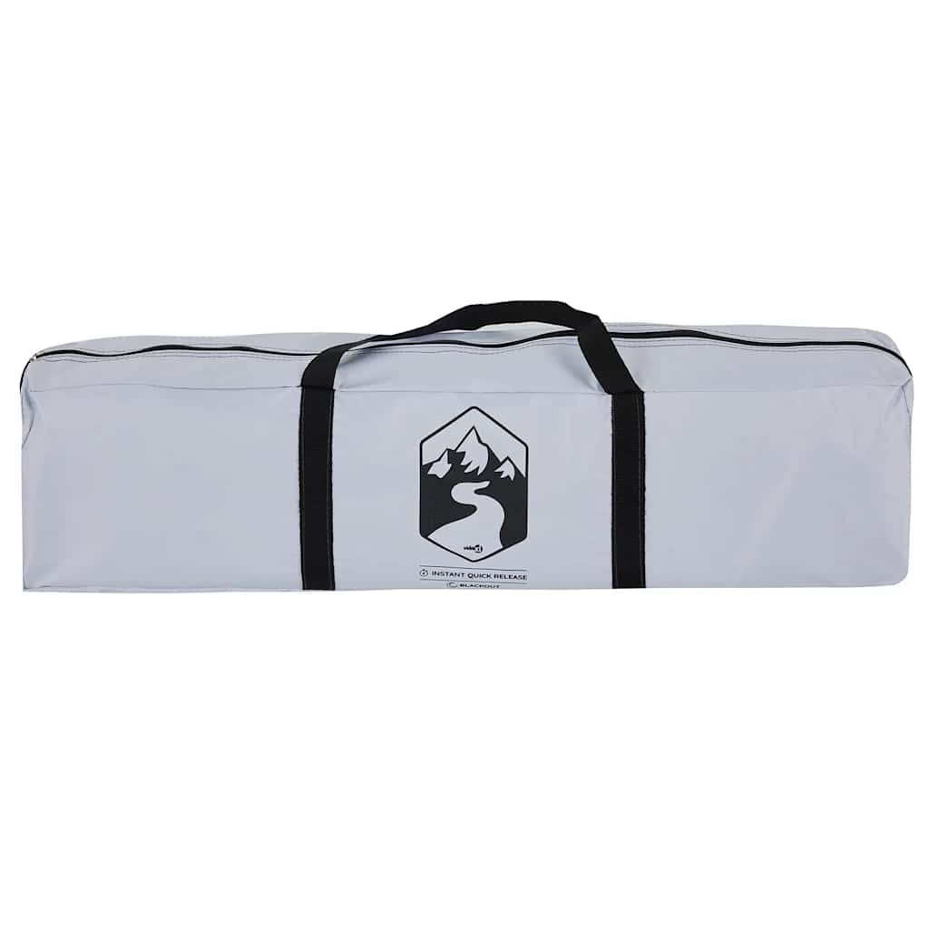 Opbergtas voor de vidaXL 2-persoons tent, in grijs met zwart logo en handvat.