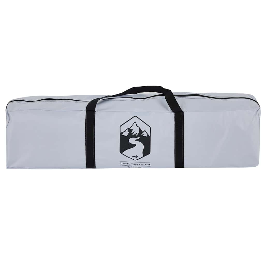Tent vidaXL 3-persoons in opbergtas, met logo en handvatten voor gemakkelijk transport.