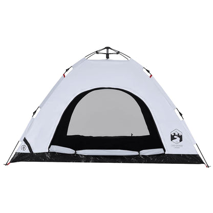 Detail van de vidaXL tent met verduisterende stof en snelontgrendeling, zijaanzicht.
