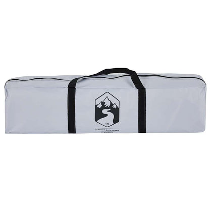 Witte tent van vidaXL in opbergtas met handvat en logo aan de zijkant.