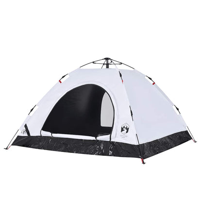 Zijaanzicht van de vidaXL 5-persoons tent met snelontgrendeling en verduisterende stof.