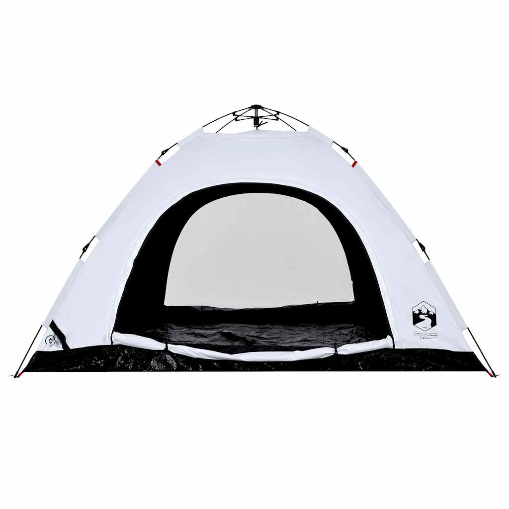 Detail van de vidaXL 5-persoons tent met verduisterende stof en grote ingang.
