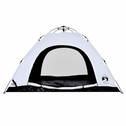 Detail van de vidaXL 5-persoons tent met verduisterende stof en grote ingang.