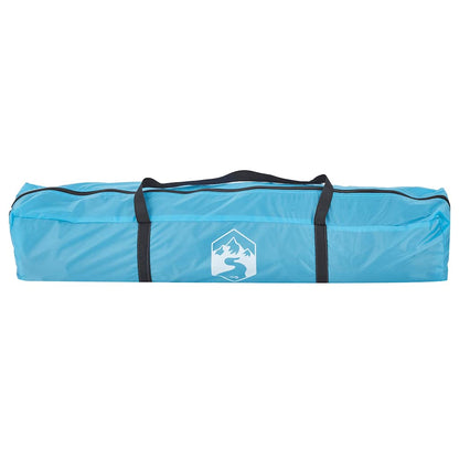Blauwe opbergtas voor de vidaXL koepeltent met handvatten en logo.