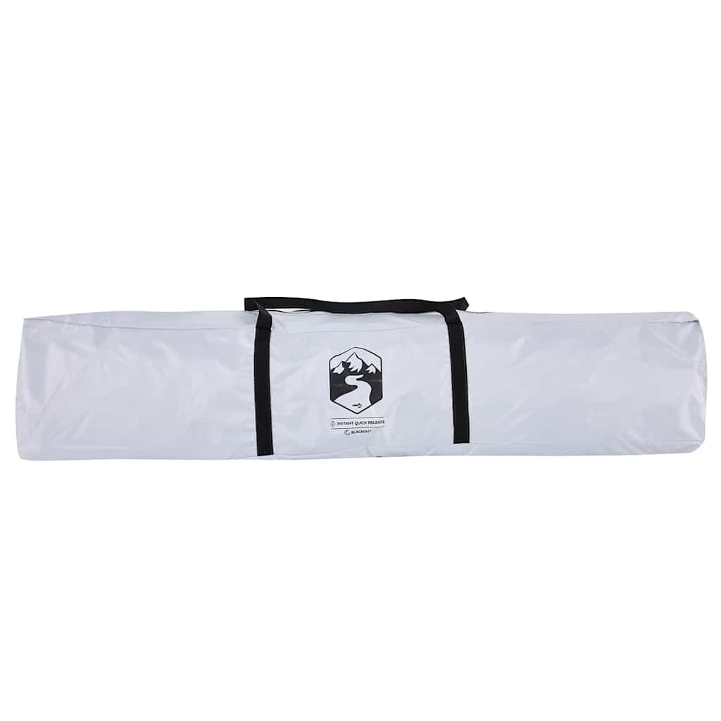 Witte opbergtas van de vidaXL koepeltent met zwart handvat en merklogo.