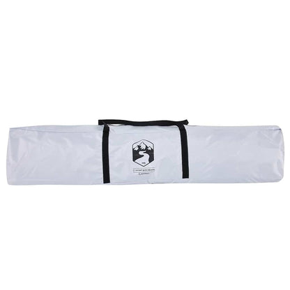 Witte opbergtas van de vidaXL koepeltent met zwart handvat en merklogo.