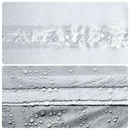 Detail van de waterdichte stof van de vidaXL koepeltent met druppels.