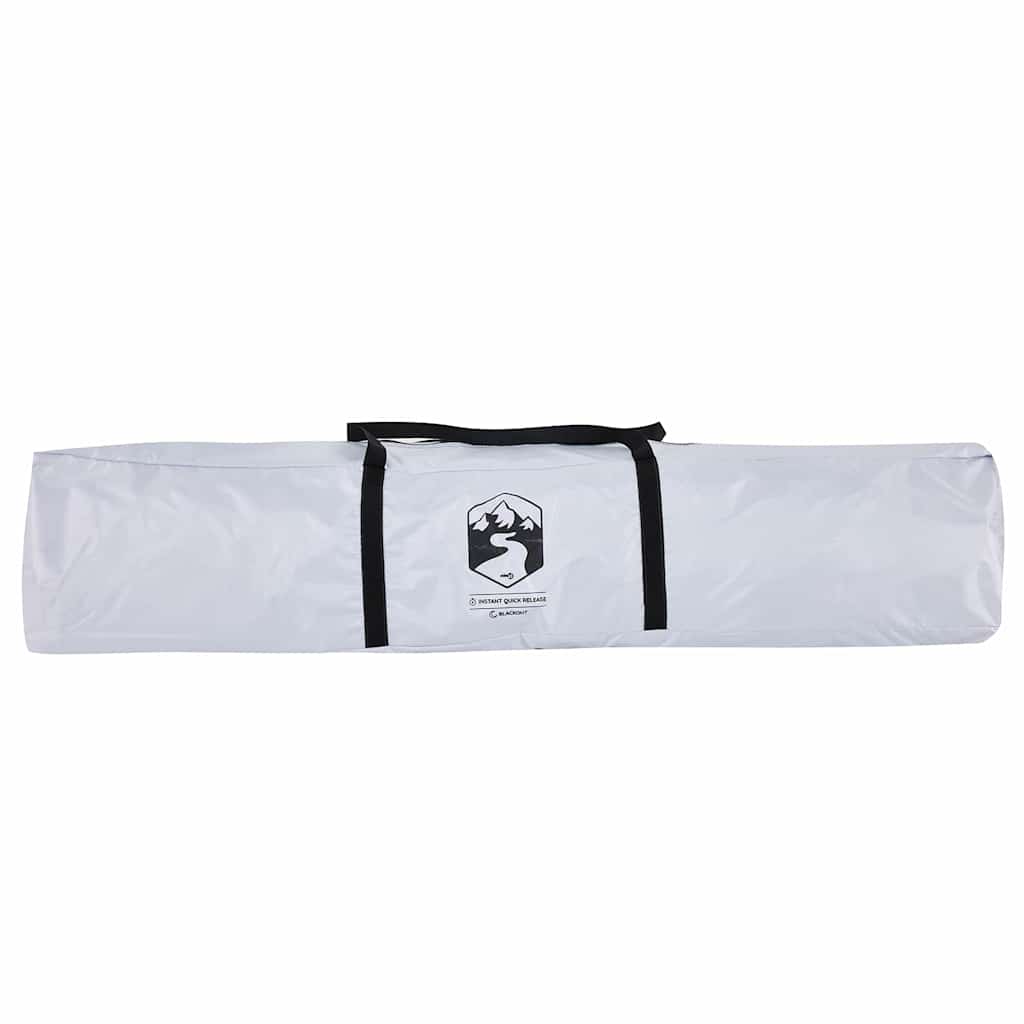 Witte draagtas voor de vidaXL koepeltent met zwart handvat en logo.
