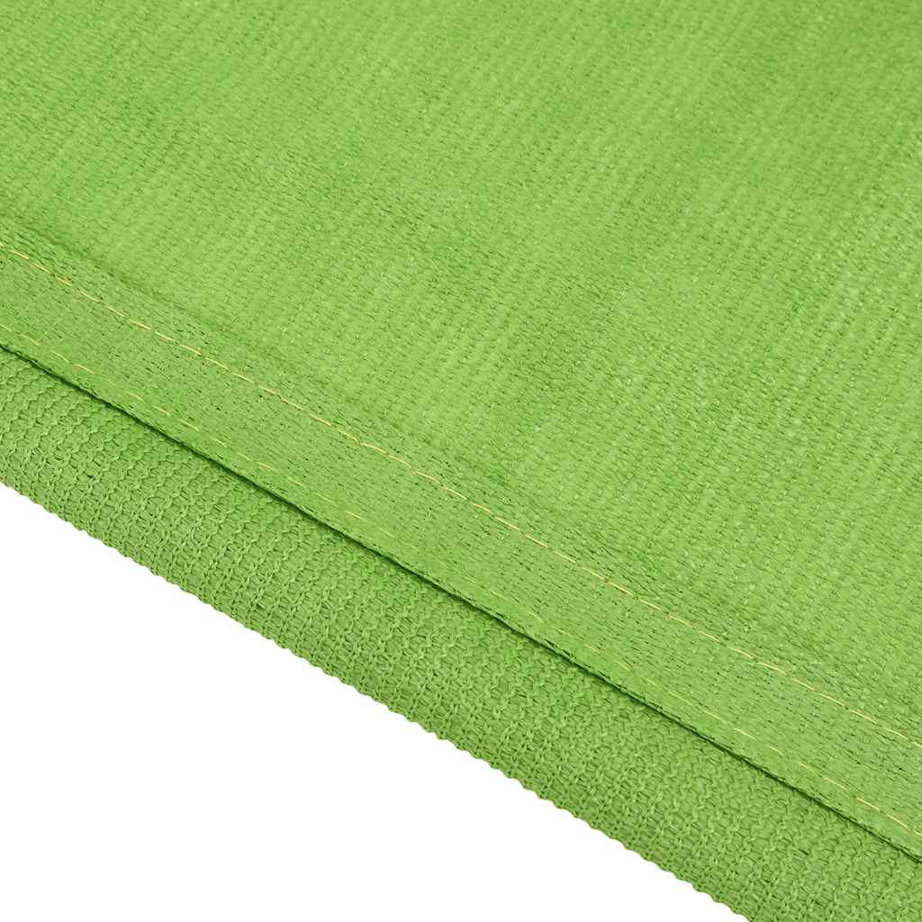 Detail van het vidaXL tenttapijt in lichtgroen met een textuur en zoomafwerking.