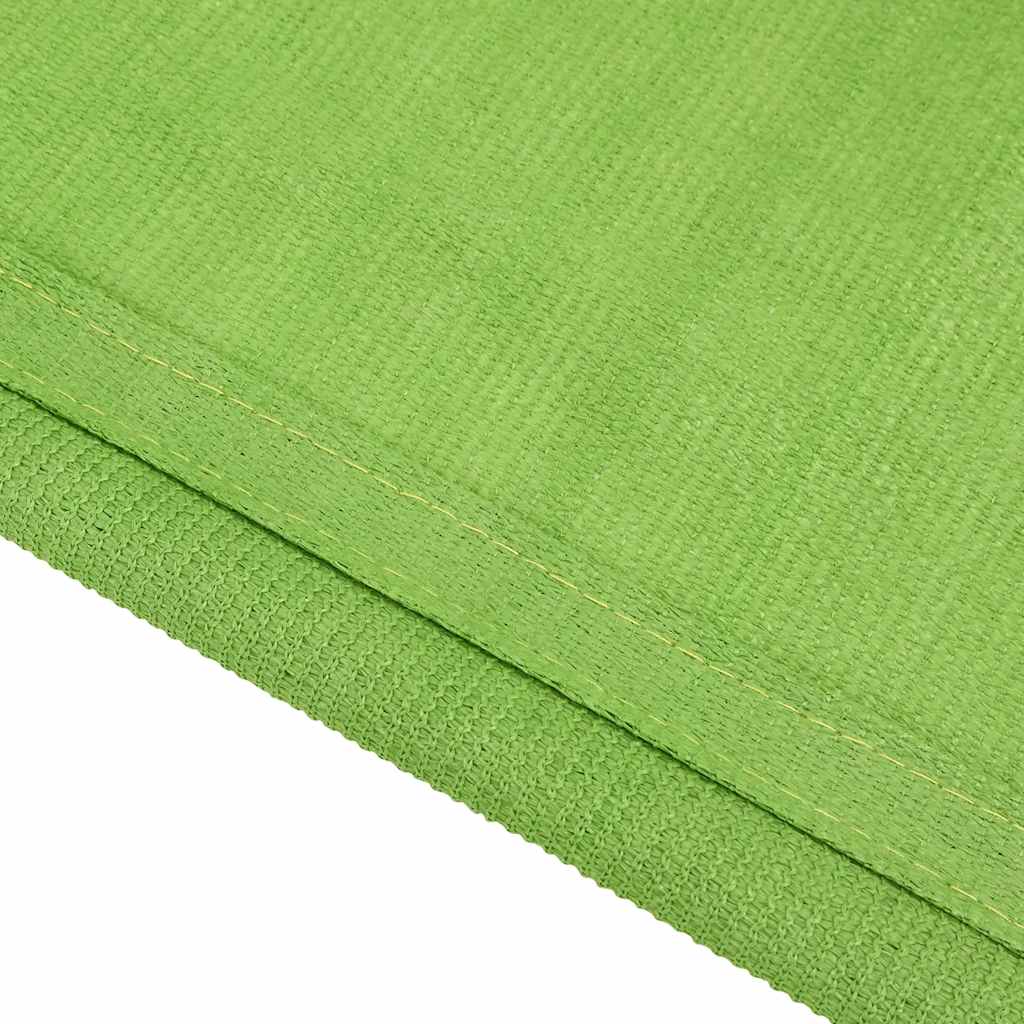 Detail van het lichtgroene vidaXL tenttapijt met textuur en gestikte rand.
