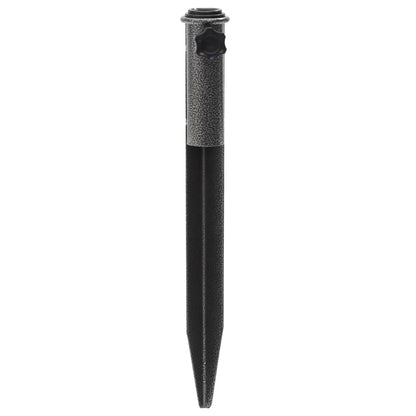 Detail van de vidaXL parasolstandaard met verstelbare pen en gegalvaniseerd staal.