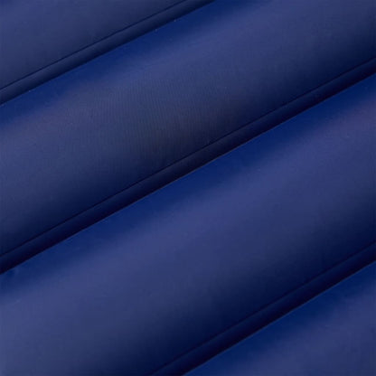 Detail van het marineblauwe vidaXL zelfopblazende kampeermatras met een gladde, duurzame afwerking.